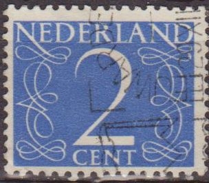 Holanda 1946-57 Scott 283 Sello Serie Numeros 2c usado Stamps Netherlands Holland Hollande Olanda 